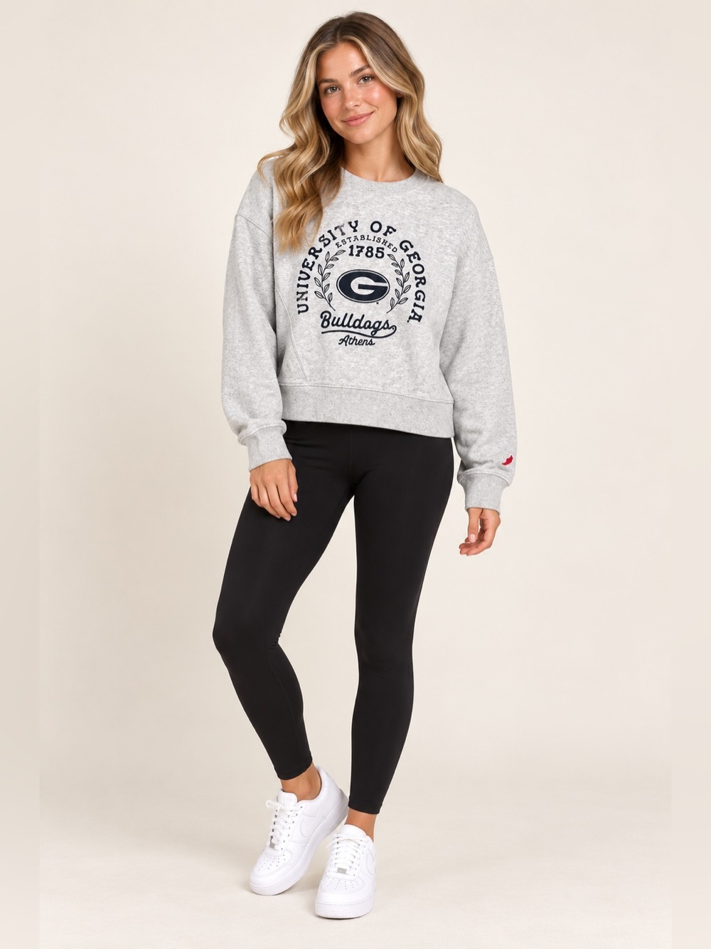 League Georgia Bulldogs UGA Athens Gray Crewneck Sweatshirt Women’s Medium